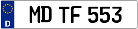 Trailer License Plate
